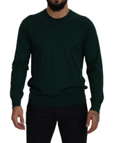 Dolce & Gabbana Green Cashmere Crewneck Pullover Sweater -   -  Dolce & Gabbana.